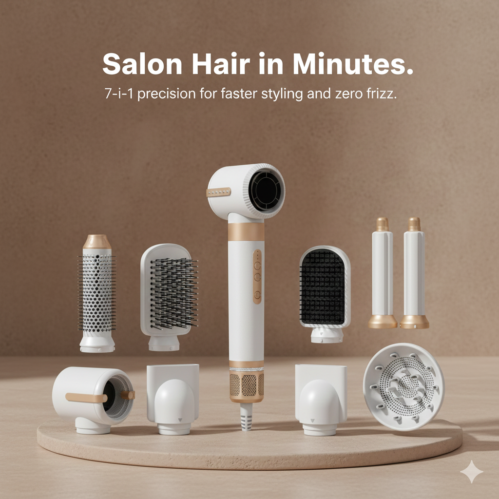 QuickStyle™ 7-in-1 Hair Dryer [Faster Styling, Less Time in the Mirror]