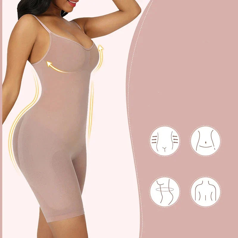 Seamless Shaping Bodysuit – CurveLuxe™ for a Sculpted Waist and Natural Lift