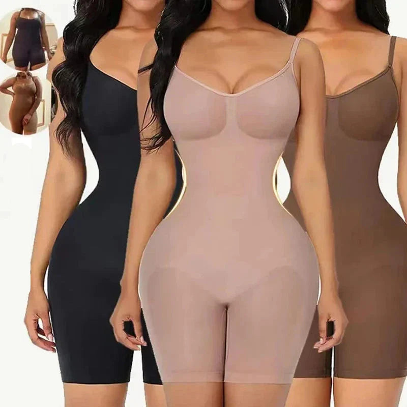 Seamless Shaping Bodysuit – CurveLuxe™ for a Sculpted Waist and Natural Lift